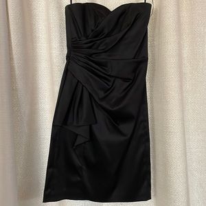 White House Black Market black strapless dress